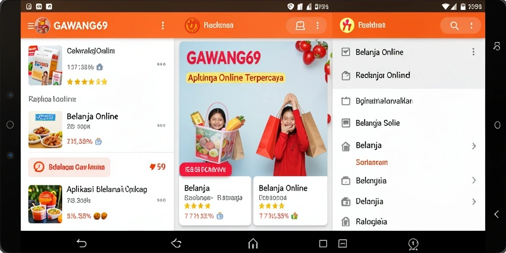 Tampilan antarmuka GAWANG69 yang intuitif untuk Belanja Online.