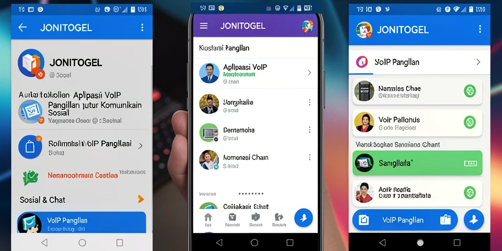 Tampilan antarmuka JONITOGEL yang sederhana dan mudah digunakan.
