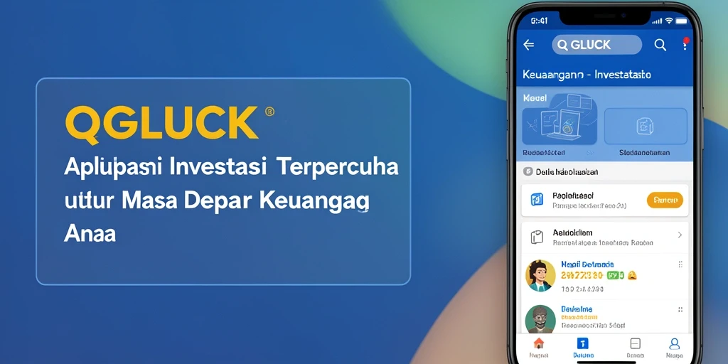 Antarmuka QGLUCK yang sleek dan mudah digunakan untuk investasi.