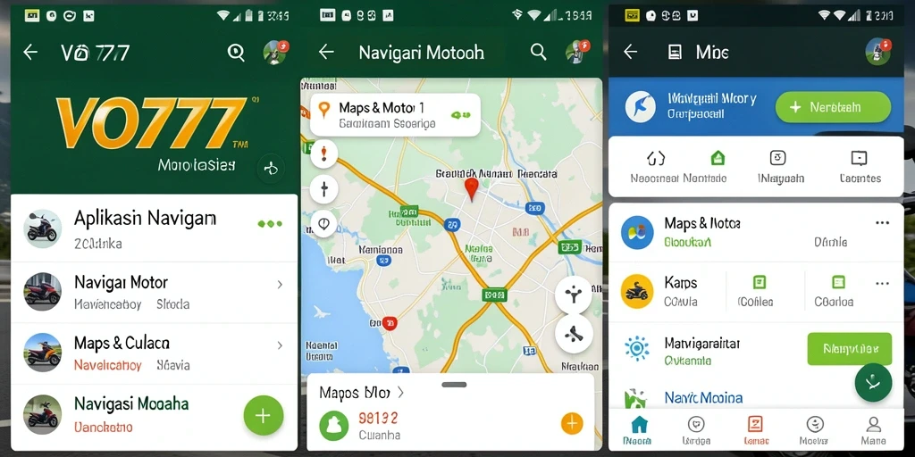 Screenshot utama VO777 menunjukkan antarmuka navigasi motor yang user-friendly.